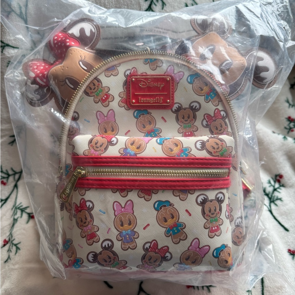 Loungefly Minnie and Mickey Mouse Backpack/Ears SET - Picture 9 of 12